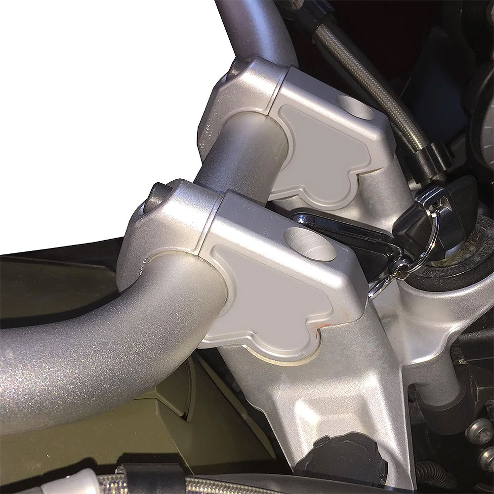 Podizač kormana BMW R 1200 GS / R 1250 GS (13-23) zakrivljeni sivi GP KOMPOZIT