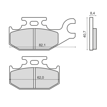 Disk pločice za motocikle Suzuki KingQuad 500/750  RMS