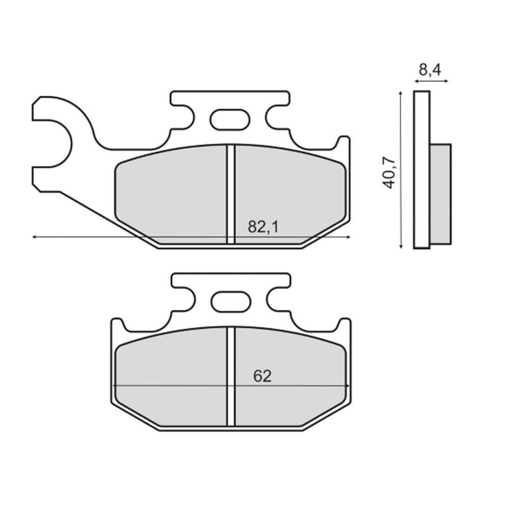 Disk pločice Suzuki LT-A KINGQUAD 450-750 2007-2012 RMS