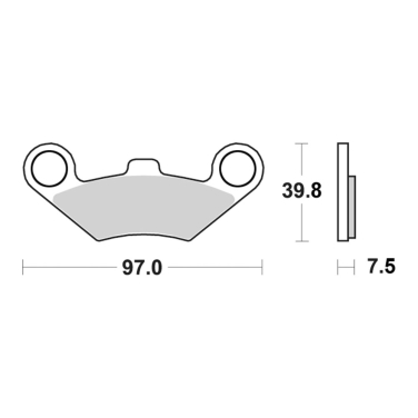 Disk pločice PERFTEC R90 S1453R ( SEMI SINTER )