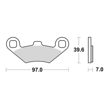 Disk pločice PERFTEC R90 S1952R ( SEMI SINTER )