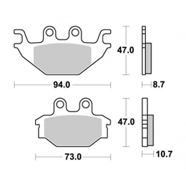 Disk pločice PERFTEC R90 S1989R ( SEMI-SINTER )