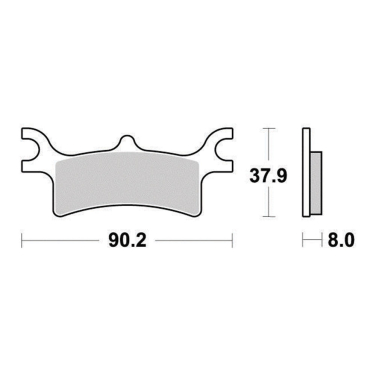 Disk pločice PERFTEC R90 S1992R ( SEMI-SINTER )