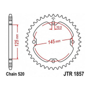 Lančanik zadnji JT  JTR1857-38 (520) 38 zuba