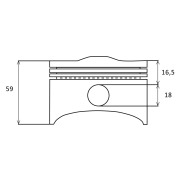 Klip Honda GX 240 fi 73 mm bez karika