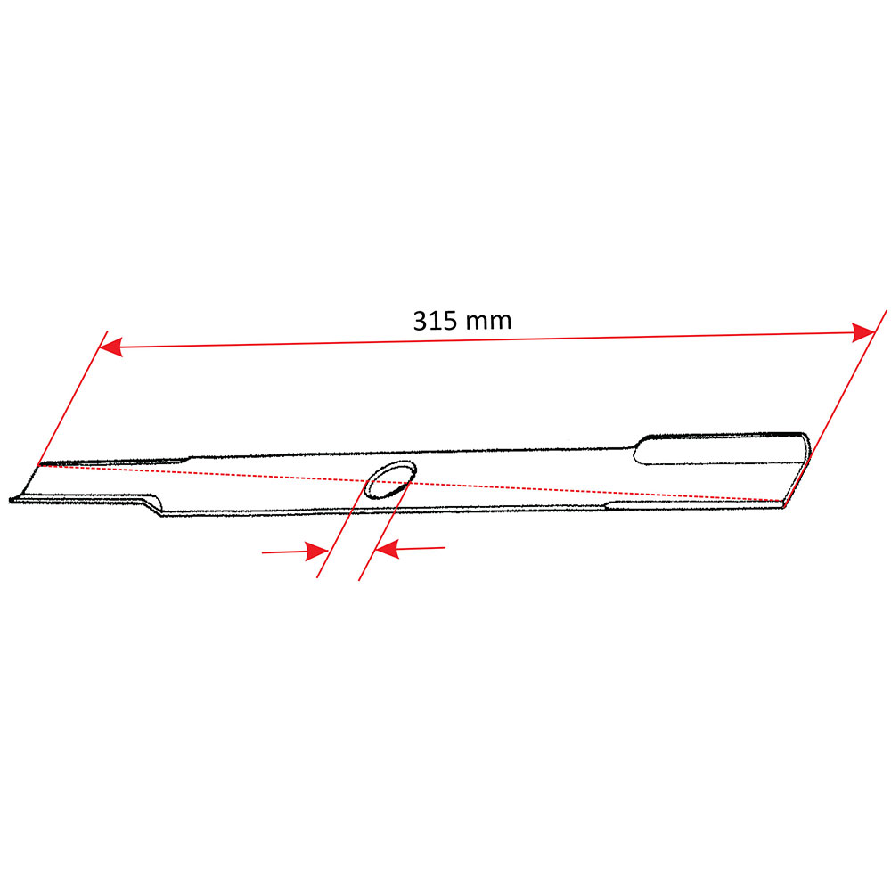 Nož kosačice L 320 mm Einhell Castorama 1000W THORP