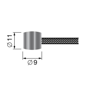 Sajla gasa 2500x2,5 mm burence fi 9 mm