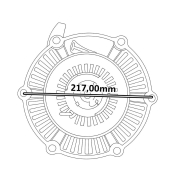 Dekla startera GGP SV200 6 KS OHV motor kpl. THORP