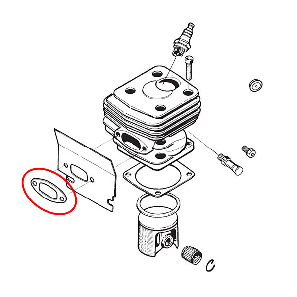 Dihtung auspuha H 281 288 Al THORP