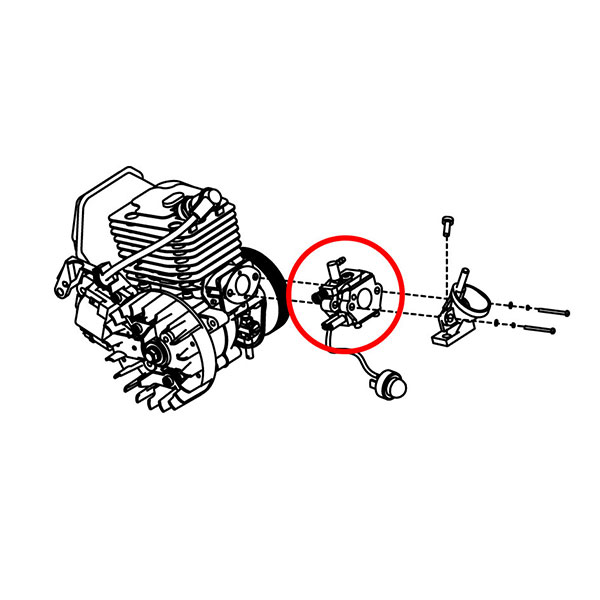 Karburator Kineske testere PN 3800 Villager 16-20 THORP