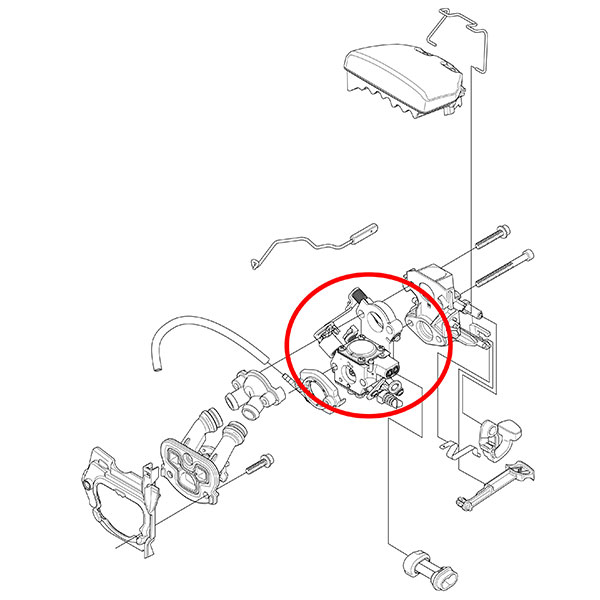 Karburator H 455. 460 THORP