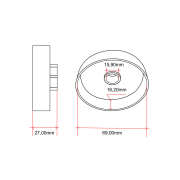 Lančanik MTB HU405-J7N H 140 240 444 3,25"