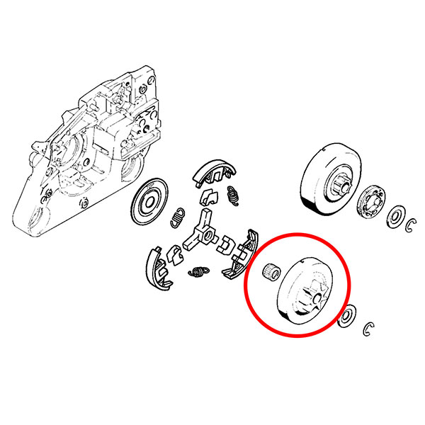 Lančanik THORP ST310-J7N S 024 026 260 270 280 3,25" novi tip duboki