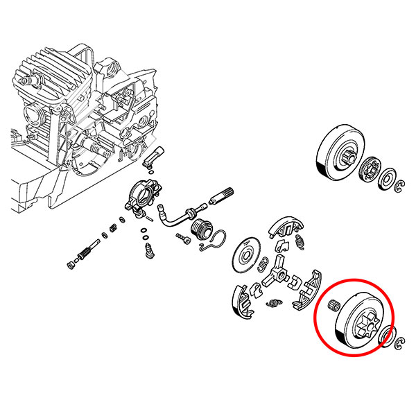 Lančanik THORP W3/8-Z7C S 029 039 034 036 3/8"