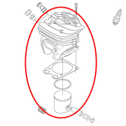 Cilindar sa klipom H 575 fi 51 mm THORP