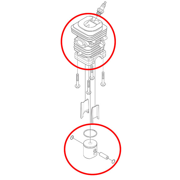 Cilindar sa klipom H 236 240 Jonsered 2238 fi 39 mm THORP