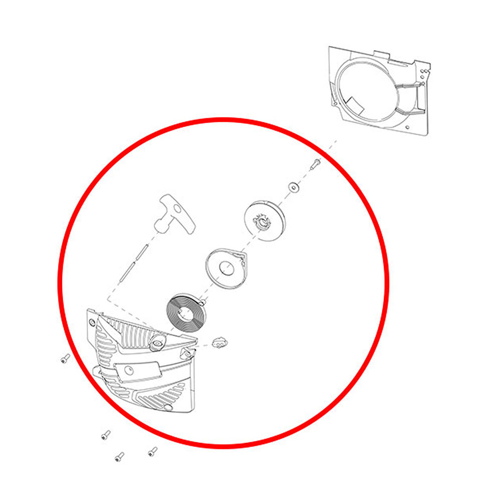 Dekla startera Kineske testere PN 4500 5200 kpl  dupla opruga THORP