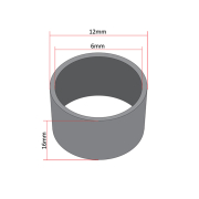 Čaura amortizera Tomos T4 6x12x16mm