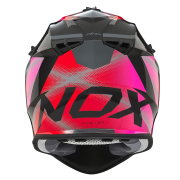 Kaciga NOX Cross N633 FUSION nardo sivo roza iridium M