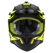 Kaciga NOX Cross N633 FUSION mat crno žuta L