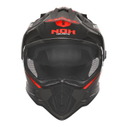 Kaciga NOX Cross sa vizirom N312 VAPOR mat crno crvena XL