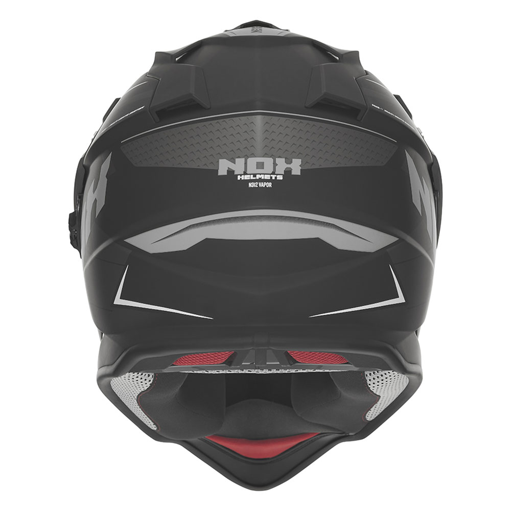 Kaciga NOX Cross sa vizirom N312 VAPOR mat crno titanium 2XL