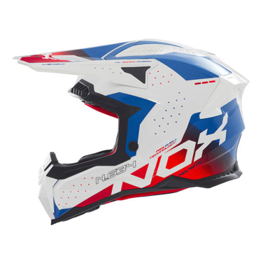 Kaciga NOX Cross N634 GRADIANT crveno plavo bela