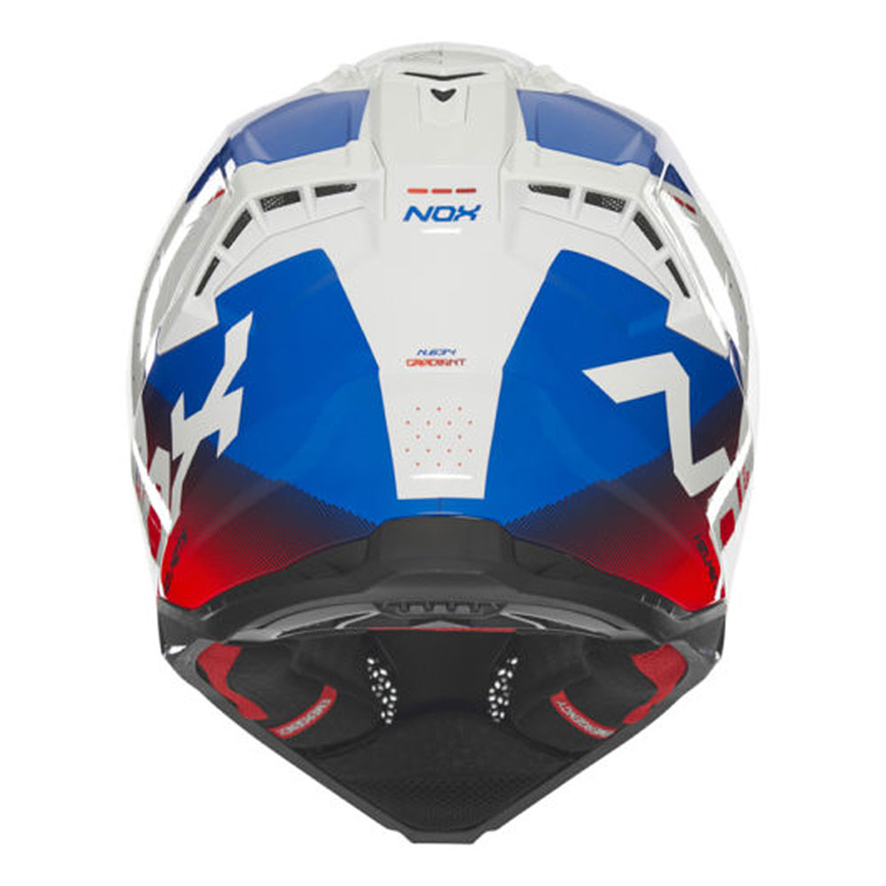 Kaciga NOX Cross N634 GRADIANT crveno plavo bela