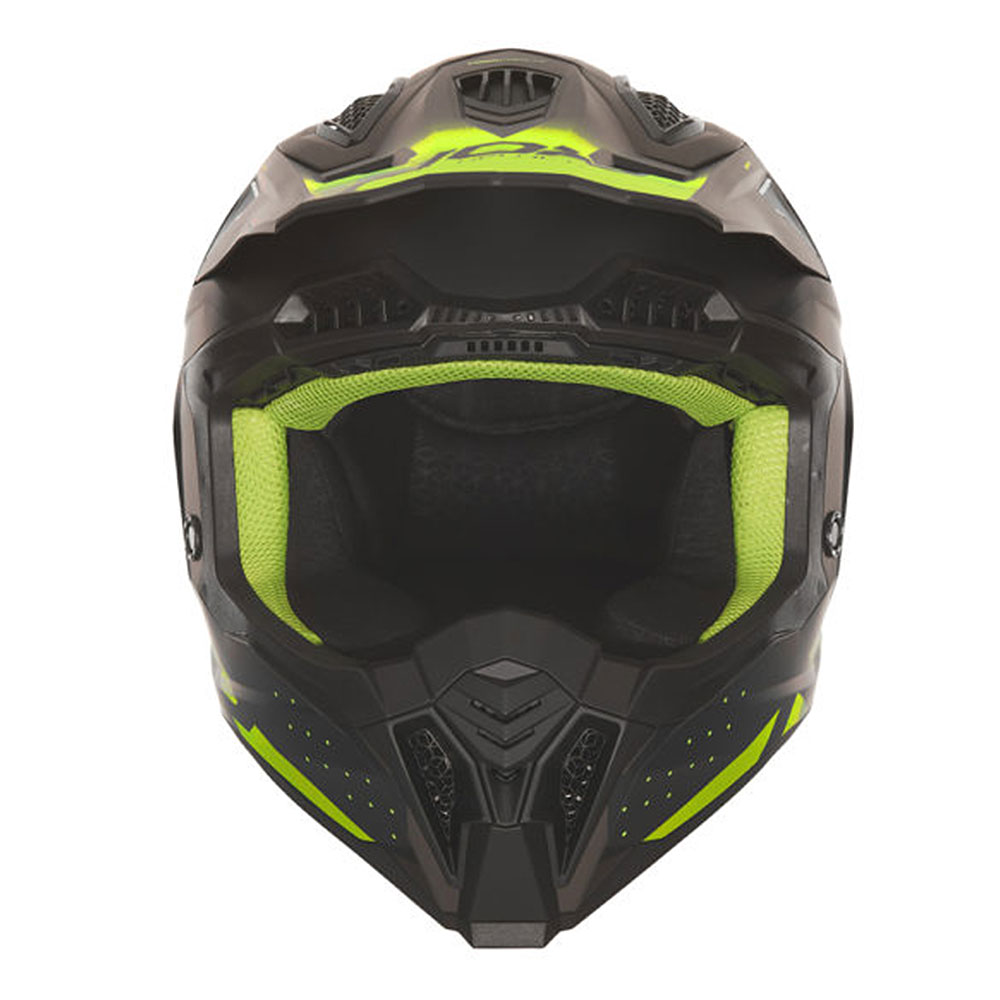 Kaciga NOX Cross N634 GRADIANT žuto mat crna L