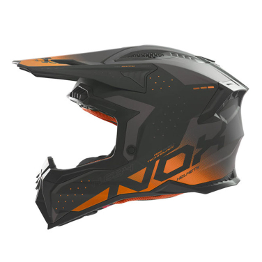Kaciga NOX Cross N634 GRADIANT narandžasto mat crna XL
