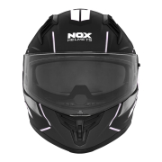 Kaciga NOX Full Face sa naočarima N401 XENO  mat crno bela XL