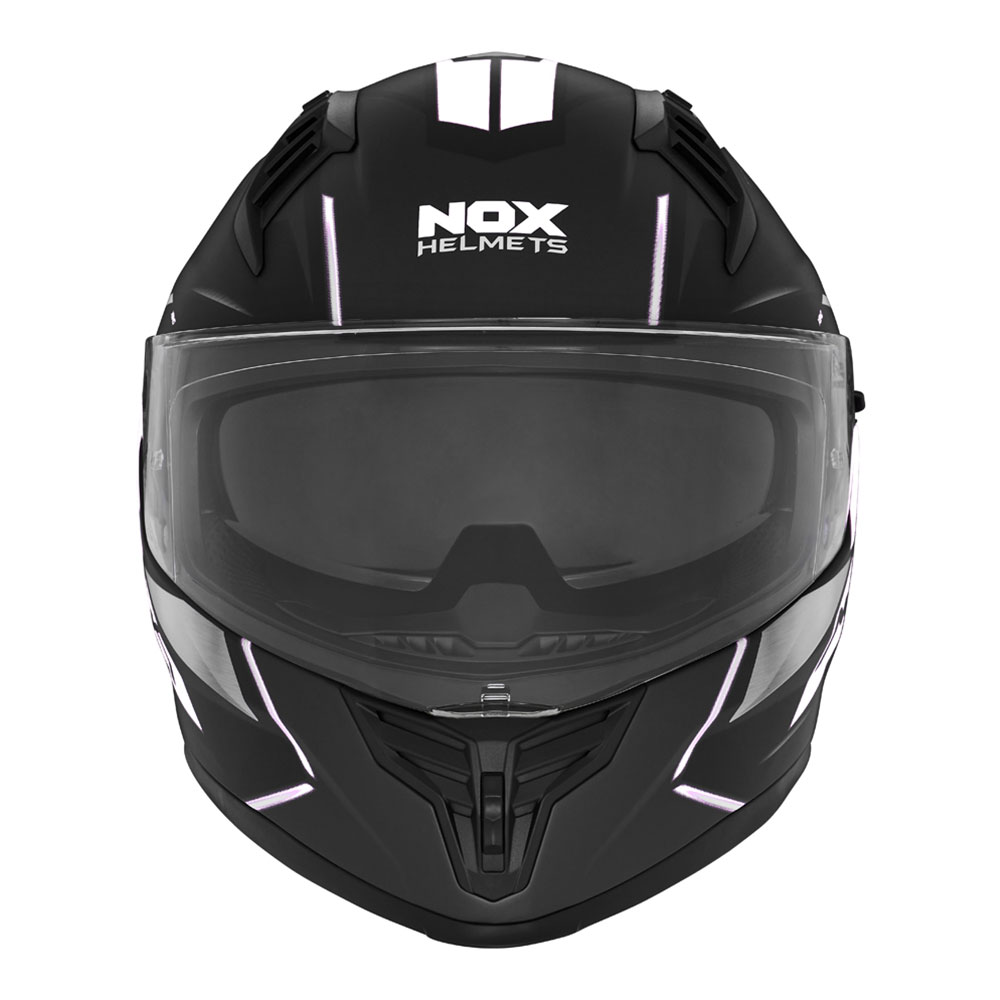 Kaciga NOX Full Face sa naočarima N401 XENO  mat crno bela XL