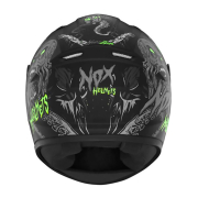 Kaciga NOX Full Face N731 ZUMBI  mat crno zelena dečija  L