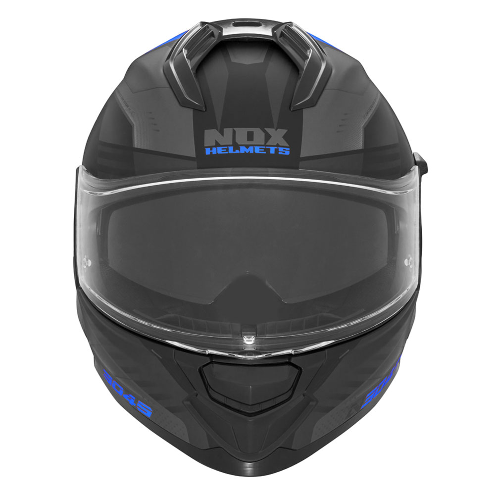 Kaciga NOX Full Face sa naočarima N304 S CARVER MATT BLACK BLUE L