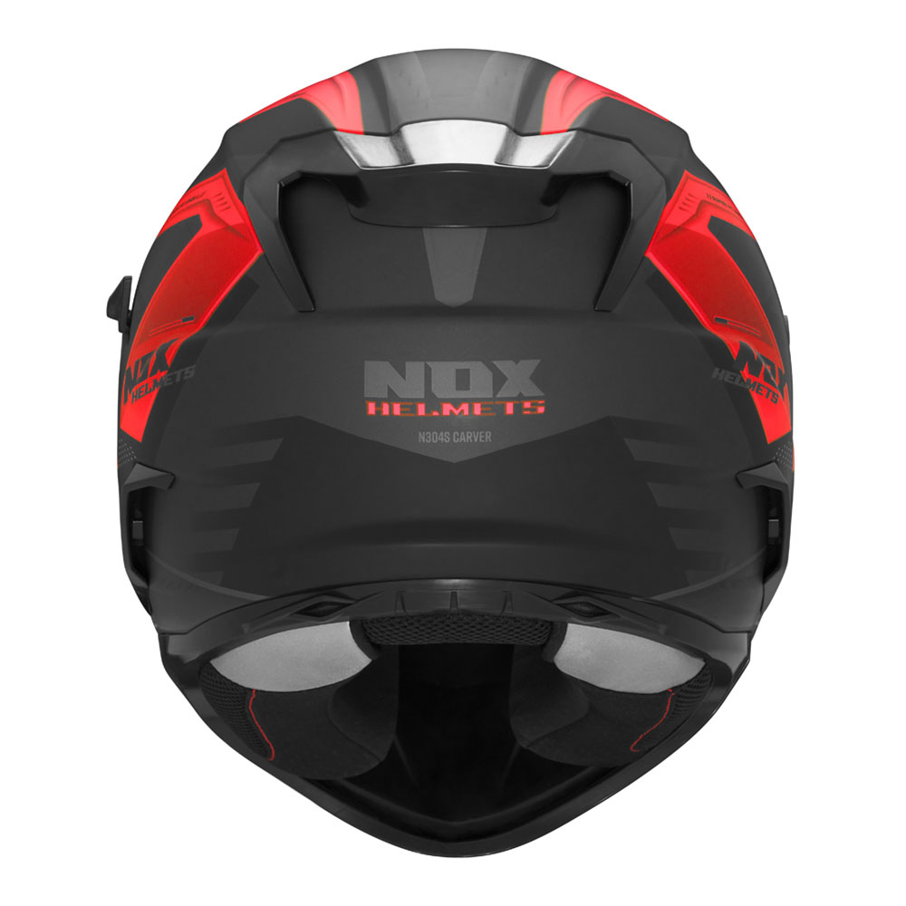 Kaciga NOX Full Face sa naočarima N304 S CARVER MATT BLACK RED