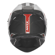 Kaciga NOX Full Face sa naočarima N401 CROWER  belo crvena L