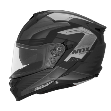 Kaciga NOX Full Face sa naočarima N304 S CARVER MATT BLACK TITANIUM 2XL