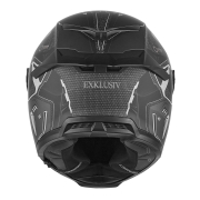 Kaciga NOX EXLUZIV GOLIATH BERSERCK Full Face mat crno srebrna