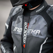Jakna VALYANT kožna crno bela XL MODEKA