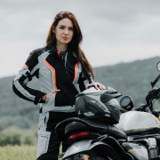 Jakna KHAO AIR crno crvena ženska MODEKA