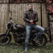 Jakna RUVEN crna kožna 56/ XXL MODEKA