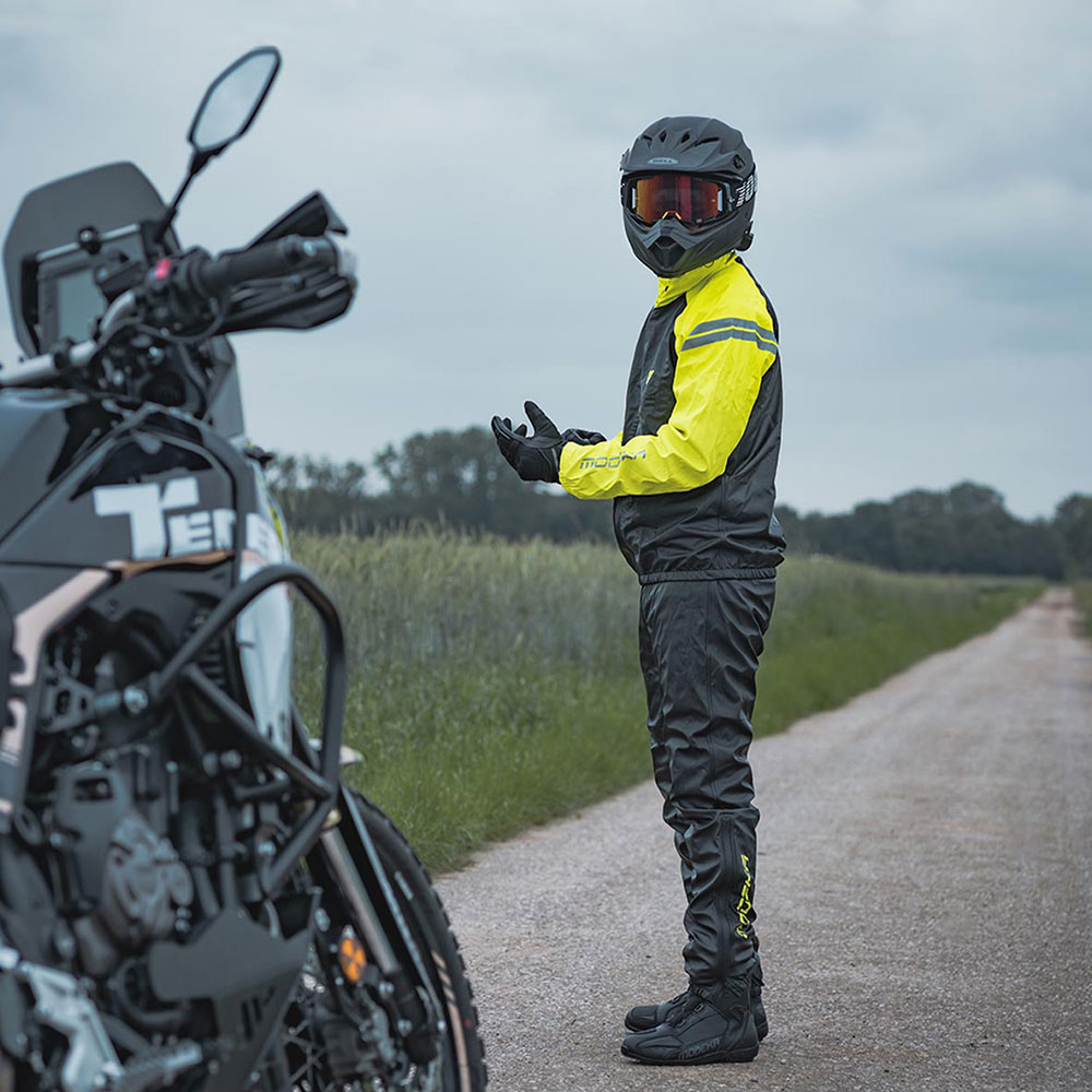 Kišne pantalone FLEX DRY crne MODEKA
