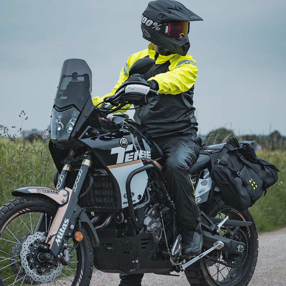Kišne pantalone FLEX DRY crne MODEKA