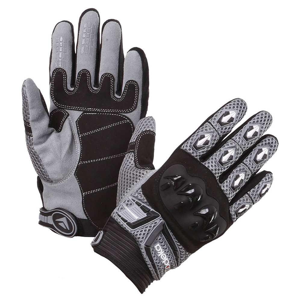 Rukavice MX TOP kratke crno sive 9 L MODEKA