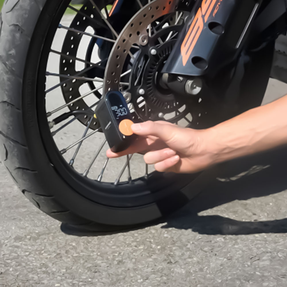 Baterijski mini kompresor za gume 3000maH INTERPHONE