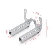 Adapter za zadnji štender V profil sivi MB-MOTO