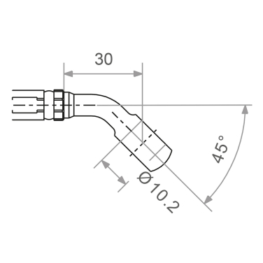 Holender TRW MV10C45A(fi 10.2mm nagib 45 stepeni)