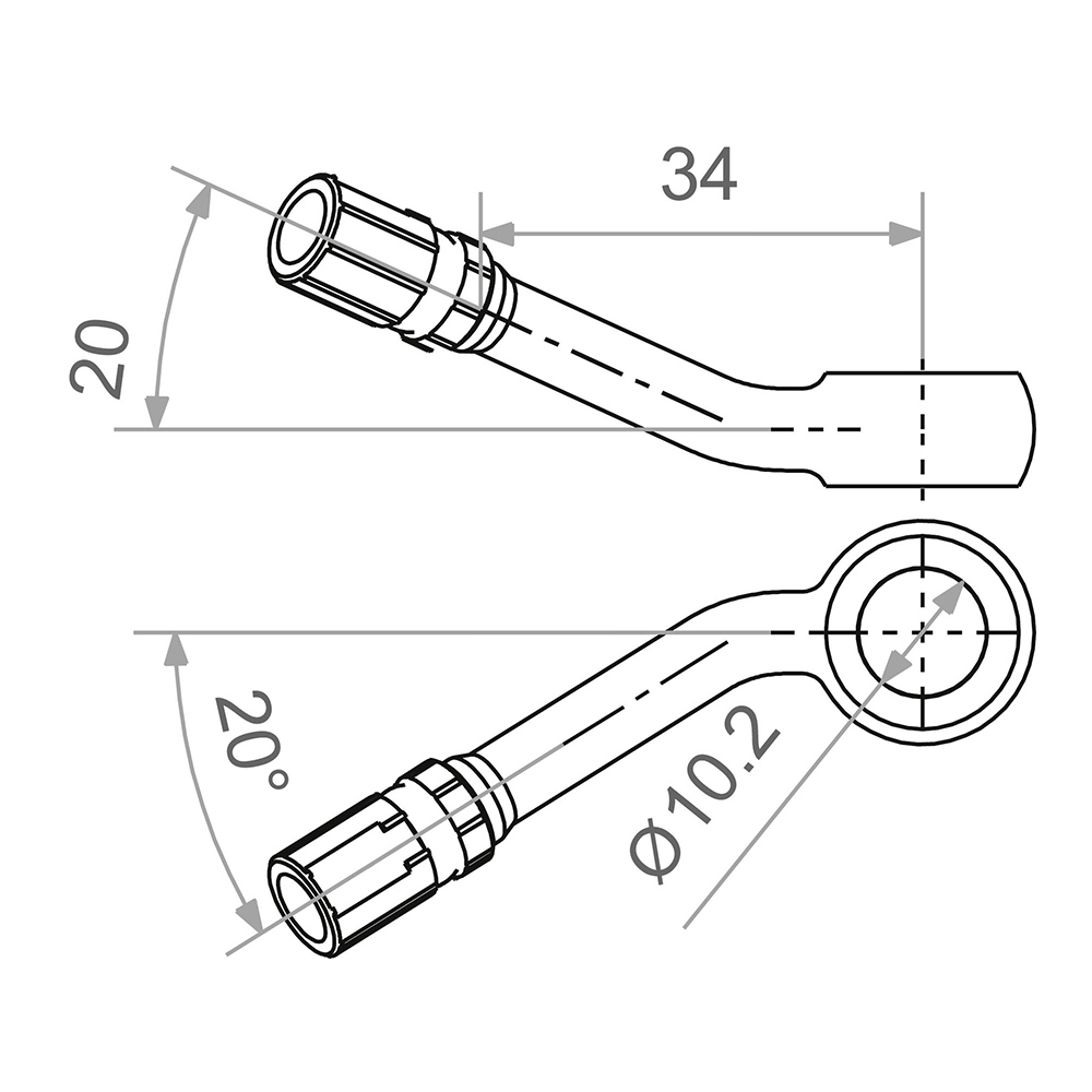 Holender TRW MV10B40A(fi 10.2mm nagib 20 stepeni)