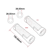 Gume ručke Ariete 01690/F/24 125 mm otvorene fi 26mm BMW sa grejačima
