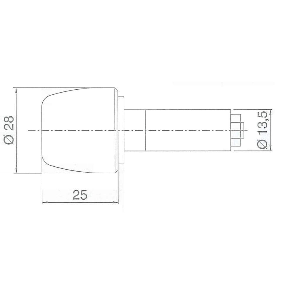 Tegovi kormana crni 28x25x13.5 , 40gr aluminijumski